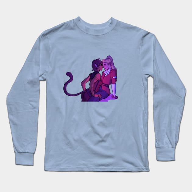 catradora Long Sleeve T-Shirt by onehitjimmy